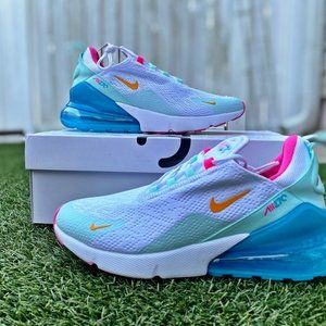 Nike Air Max 27 CJ0568 100 White Athletic Shoes